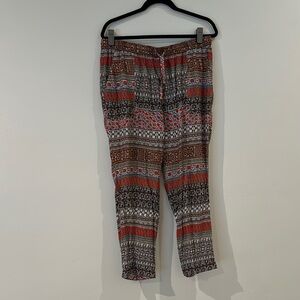 Anthropologie Lilka size L pattern joggers